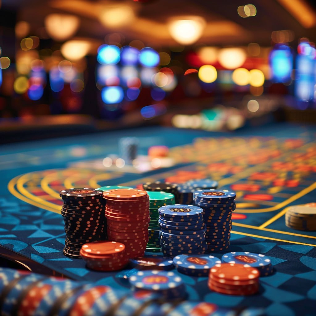 Mesin slot online dengan tema warna ungu neon